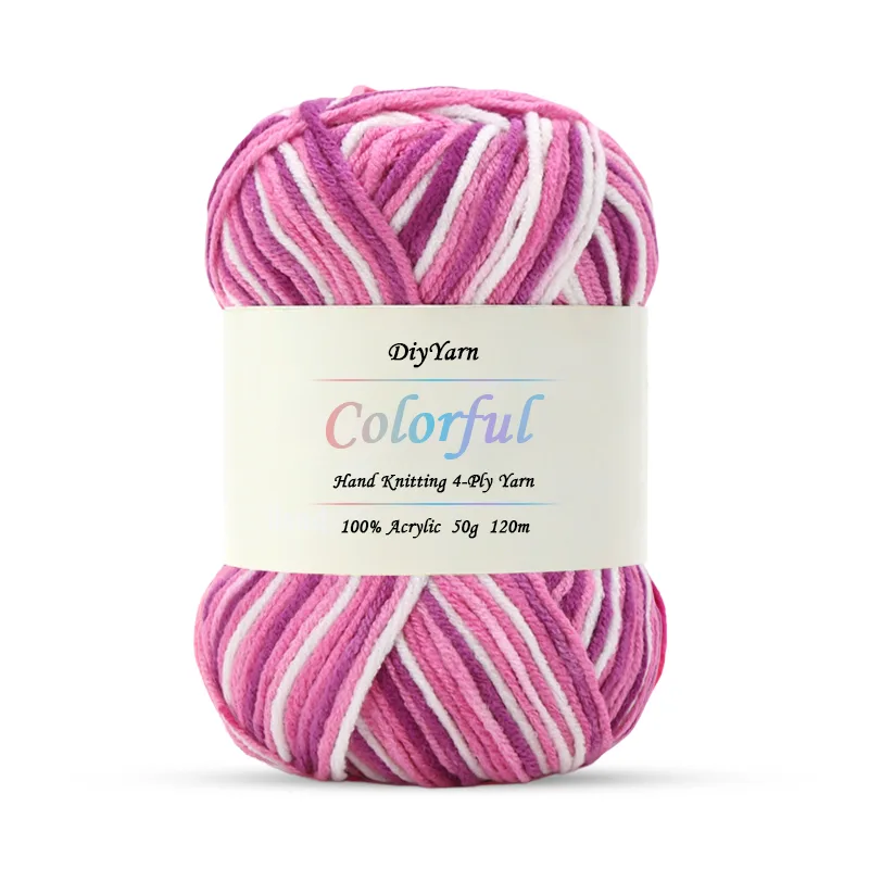 4-Ply Colorful Hand-Knitting Yarn - Image 4