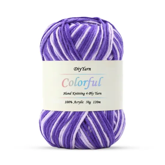 4-Ply Colorful Hand-Knitting Yarn