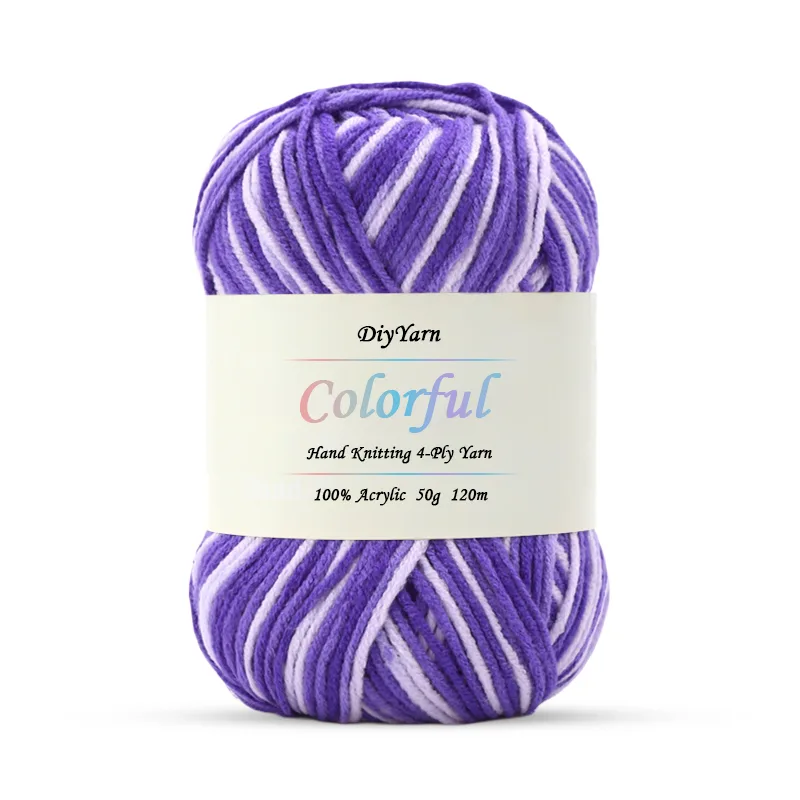 4-Ply Colorful Hand-Knitting Yarn