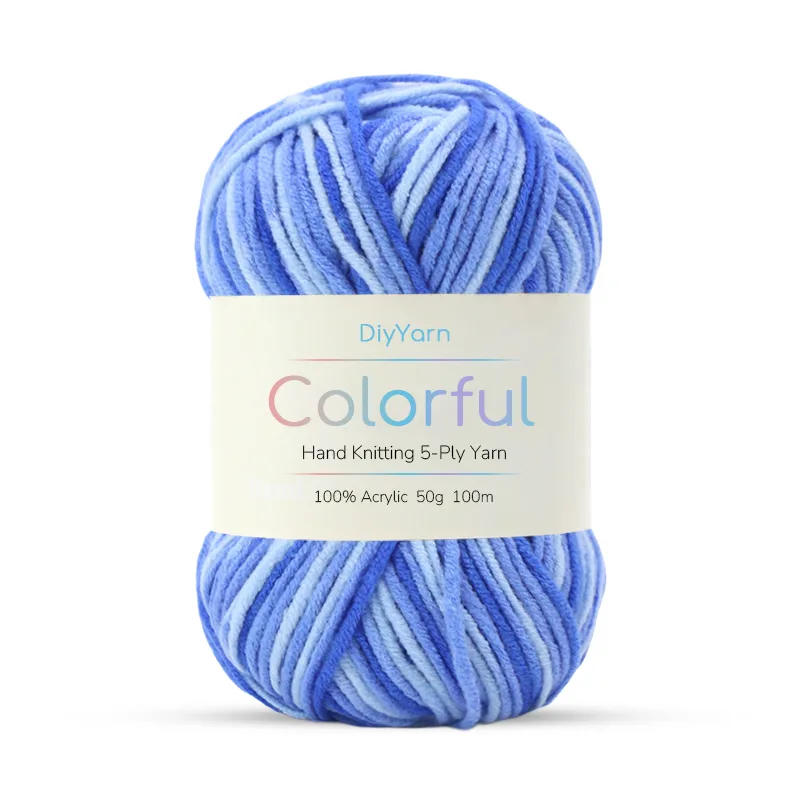 5-Ply Variegated Hand-Knitting Yarn
